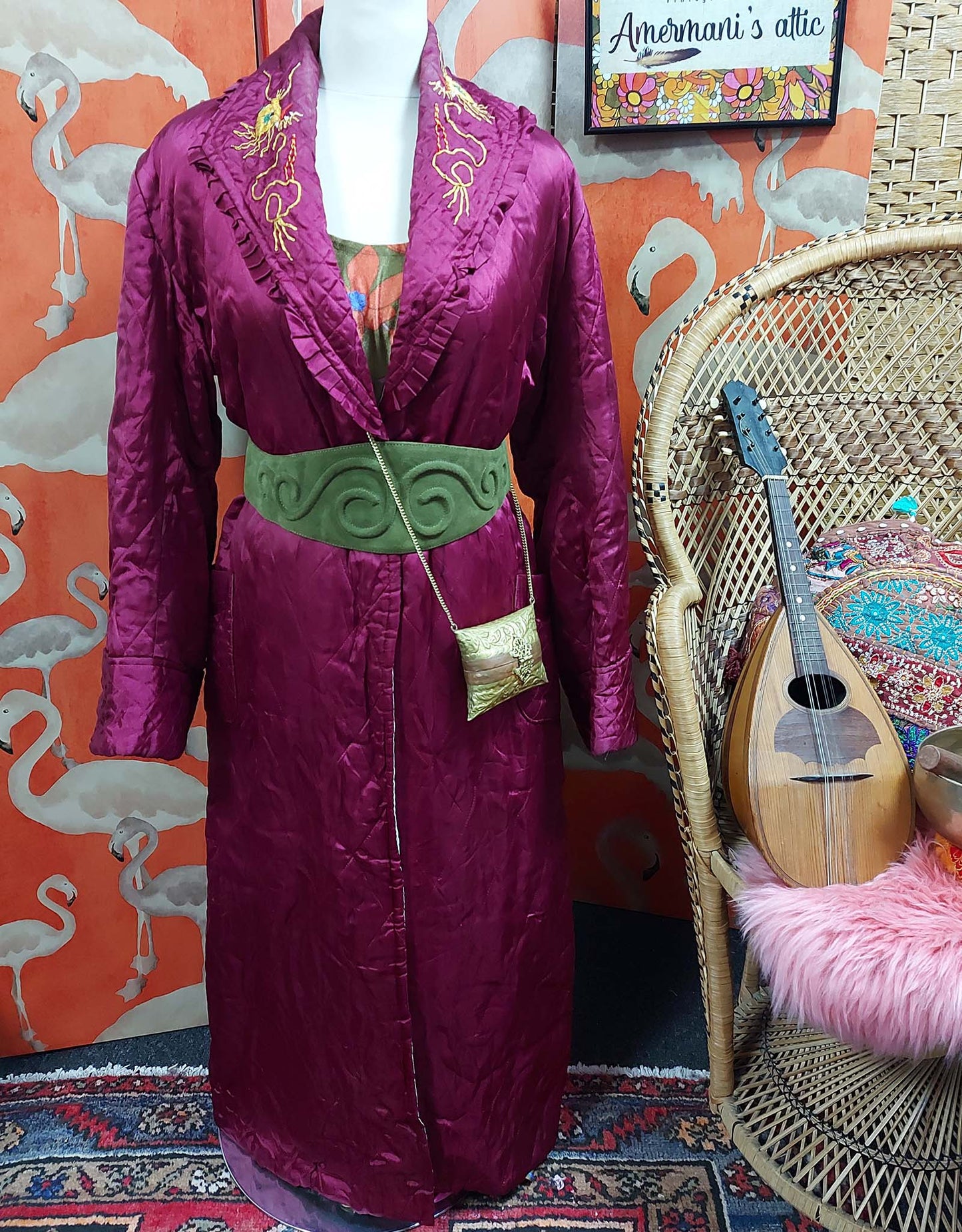 1920's Prancing Dragon Art Deco Robe