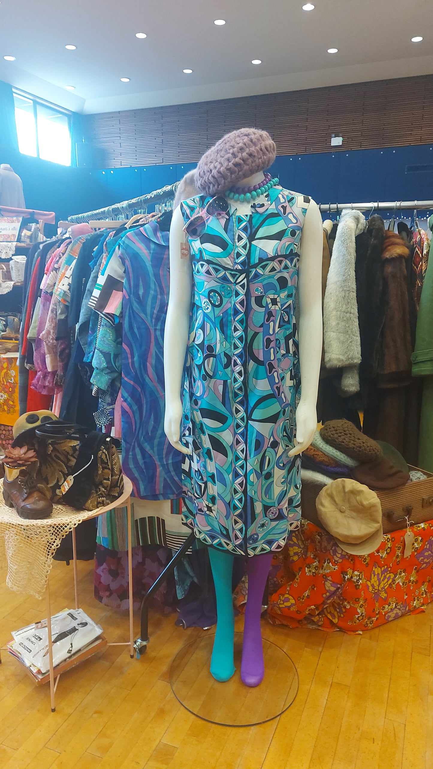 1960's Designer PUCCI Silk Shift Dress