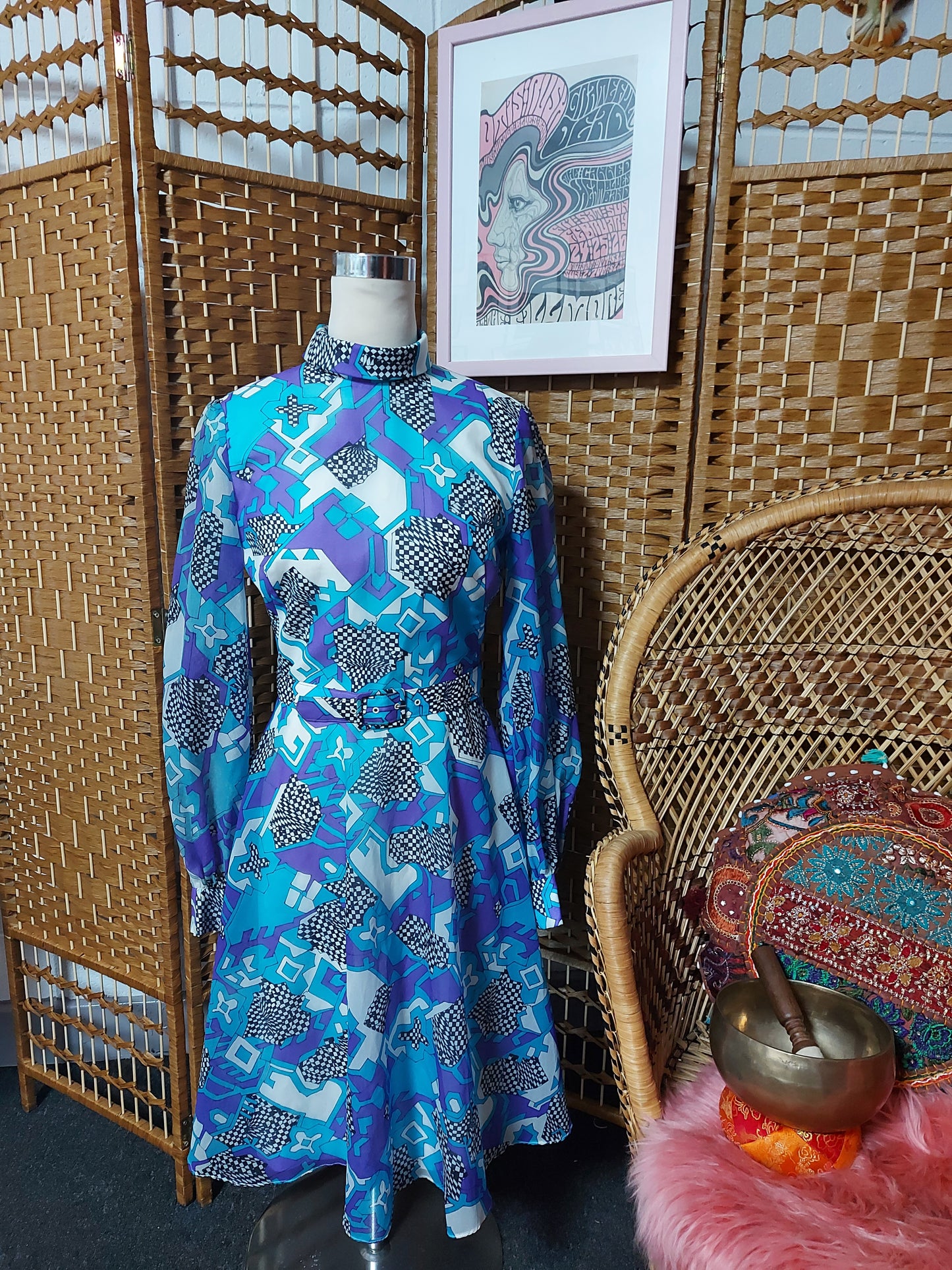 Psychedelic grooves  Mod Dress