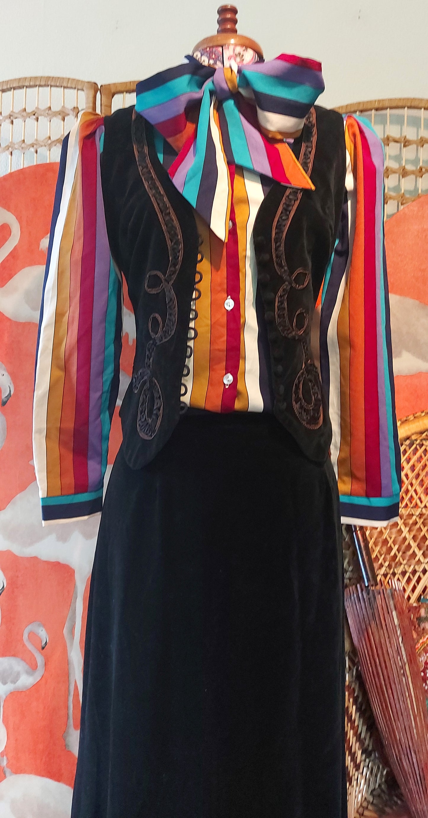 Luna Magick velvet Waistcoat and Maxi Skirt