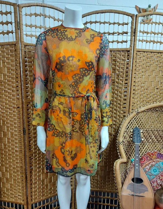 1970's psychedelic Carnaby calling Dress