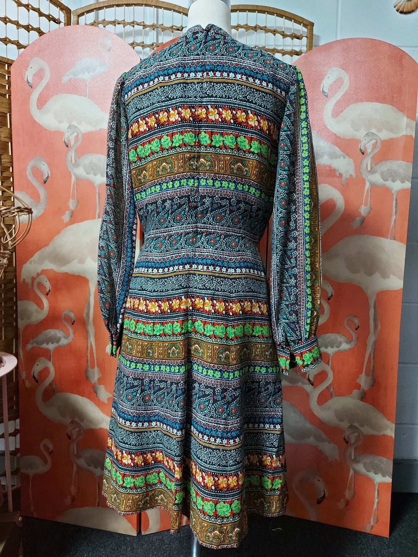 1970's Paisley dayz Hippy Dress