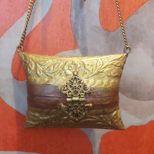 1920's Brass and Copper Minaudiere Purse/bag