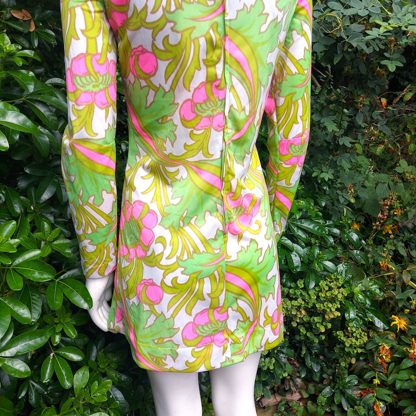 1960's Liberty of London psychedelic print Midi dress by Colin Glascoe